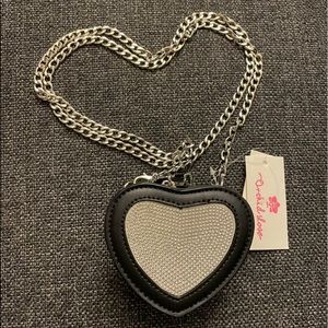 Rhinestone Heart Crossbody